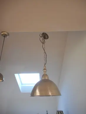 Lampe zum Hängen Nickel D 35 cm