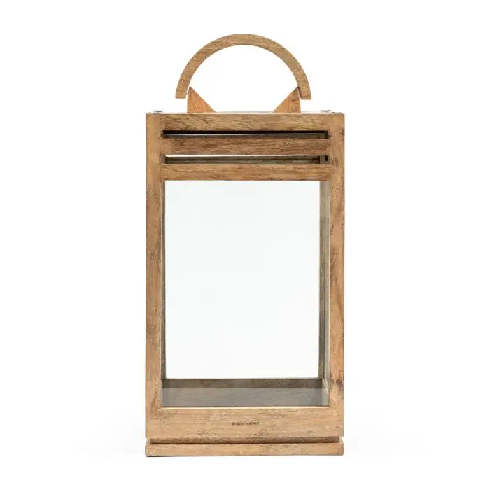 Laterne Holz H45cm