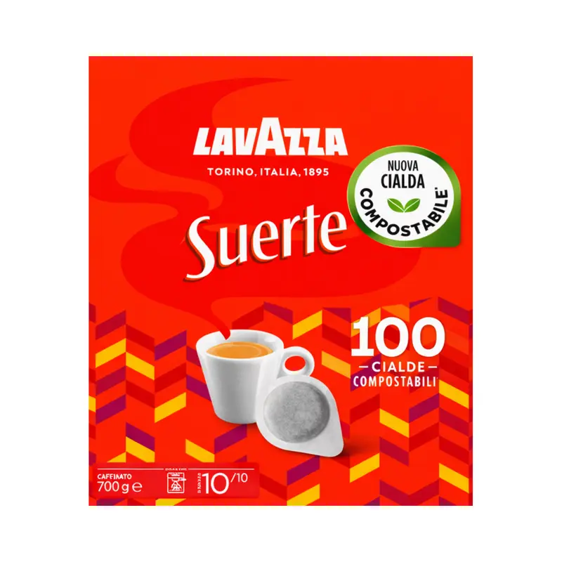 Lavazza Suerte Kaffeepads ESE 44mm Ablauf Datum 11/27- 100 Stück bei Prima Tazza Kaufen (LA02298)