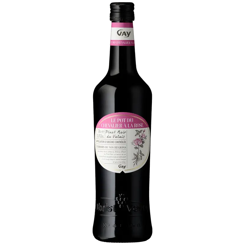 Le Pot du Chevalier à la Rose Maurice Gay, Pinot Noir du Valais AOC
