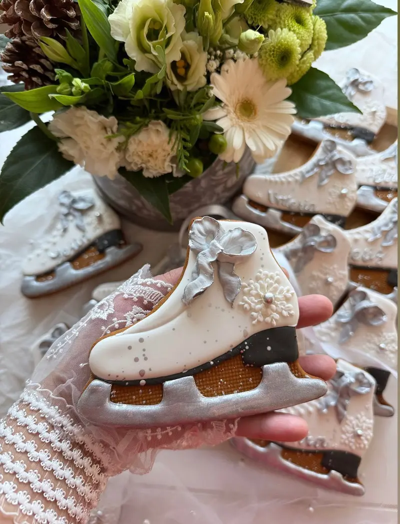 Lebkuchen Schlittschuh 10 Stück