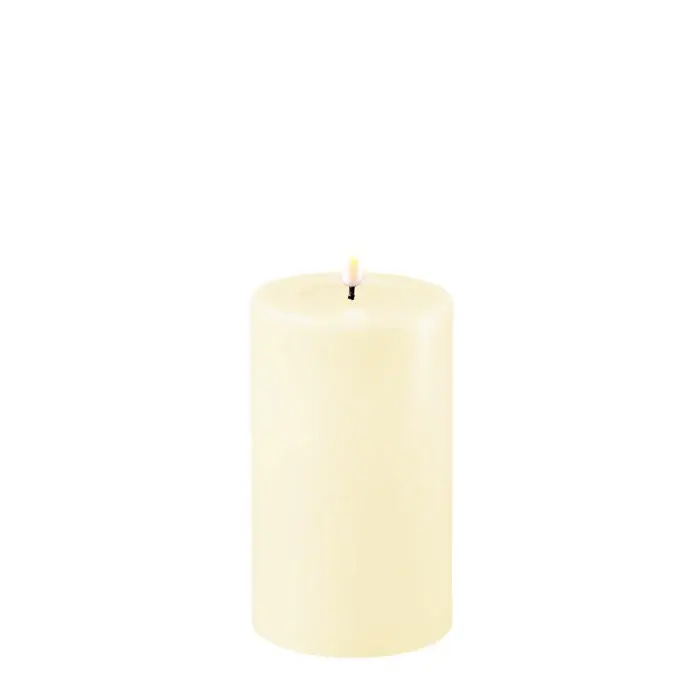 LED Stumpenkerze creme 10x15cm
