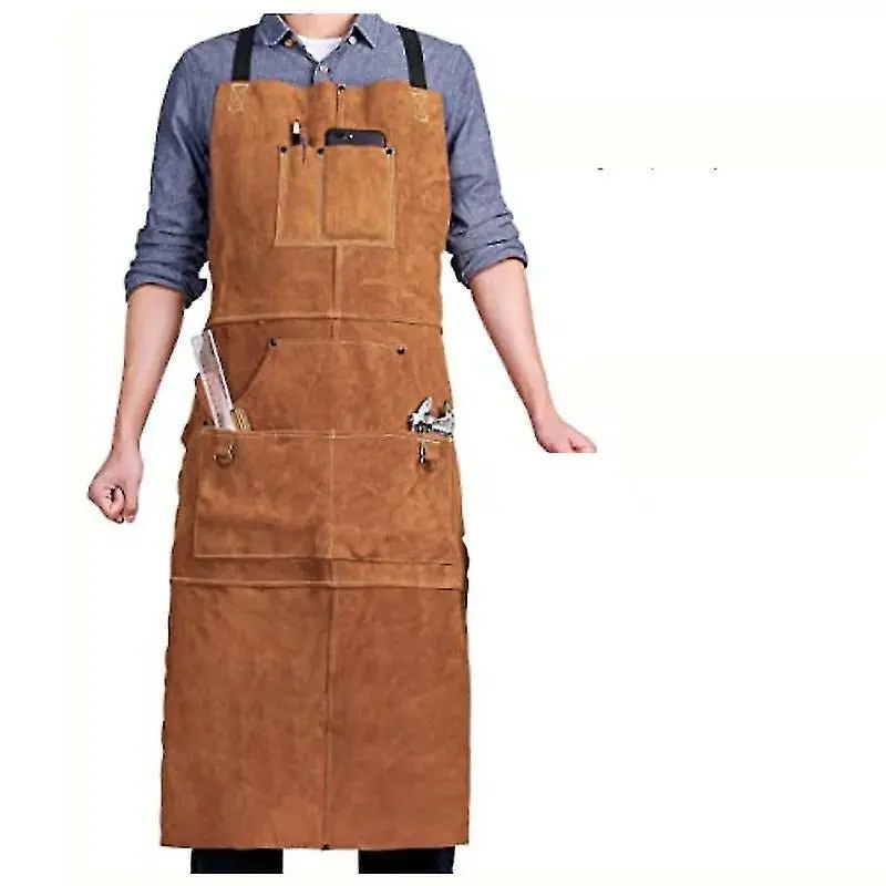 Leder-Grillschürze Wasserdicht & Ölbeständig - Premium BBQ Schürze