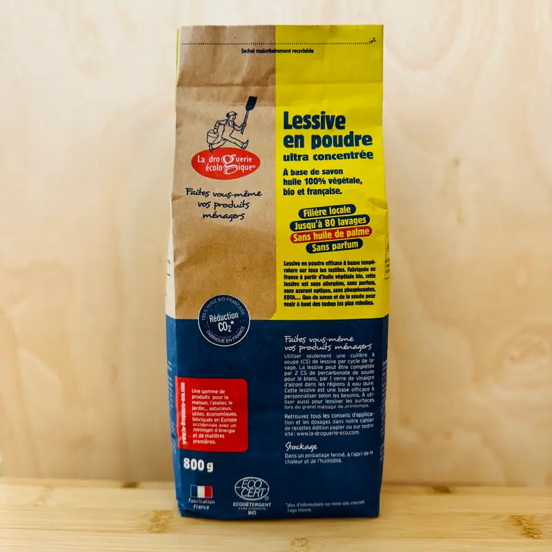 Lessive en poudre concentrée