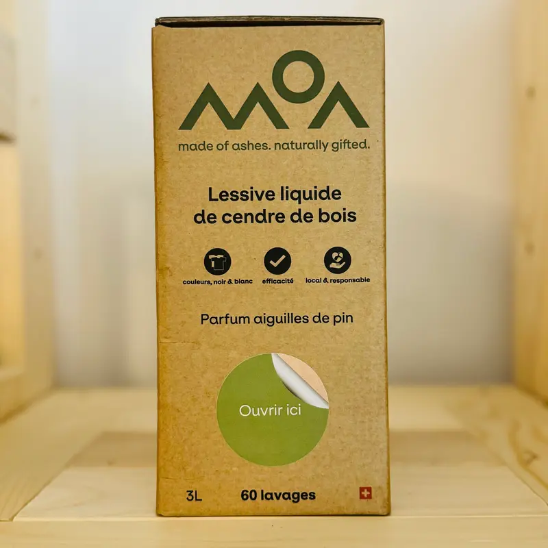 Lessive liquide de cendre de bois aiguilles de pin 3l