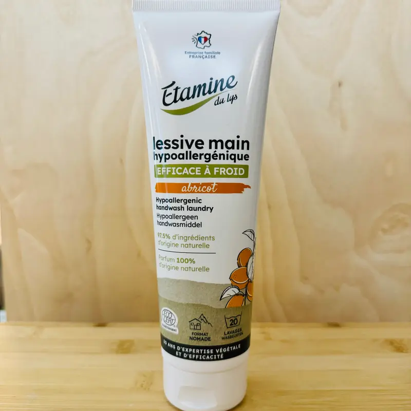Lessive main hypoallergénique abricot
