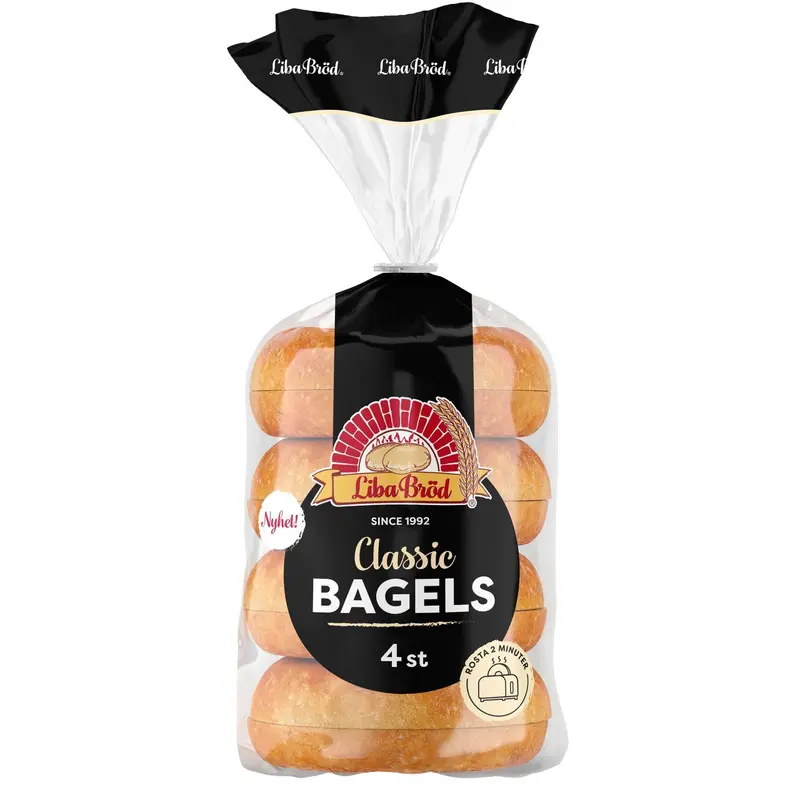 Liba Bröd Bagels Classic – Classic Bagels - 300g