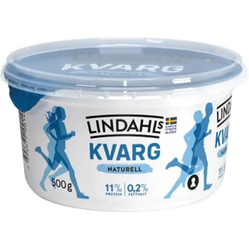 Lindahls Kvarg Naturell 0,2% - Quark Natural flavor 0.2%- 500 g