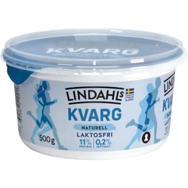 Lindahls Kvarg Naturell Laktosfri 0,2% - Quark Natural Lactose Free 0.2%- 500 g