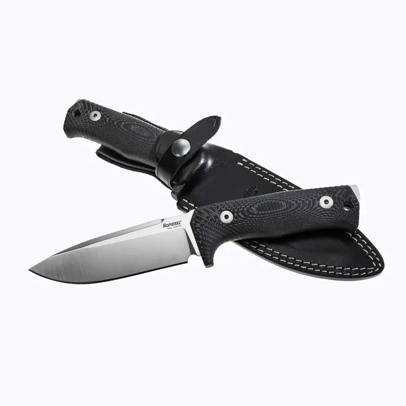 LIONSTEEL T5 Black Micarta Satin