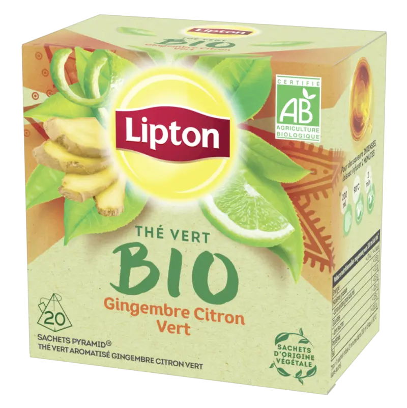 Lipton Gingembre Citron Vert 28g