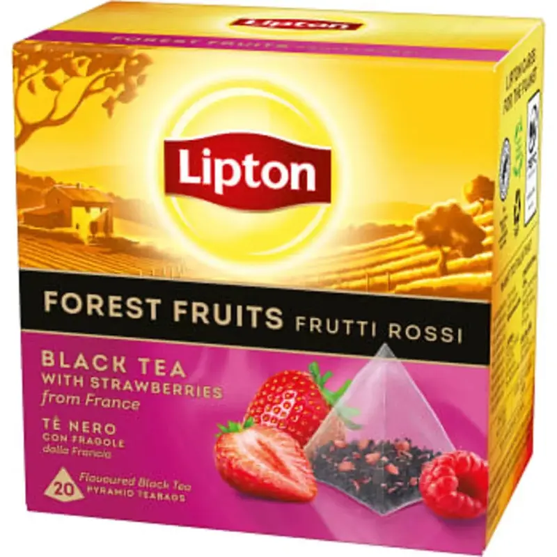 Lipton Te Svart Forest Fruit Pyramid - Forest Fruit Pyramid - 20p