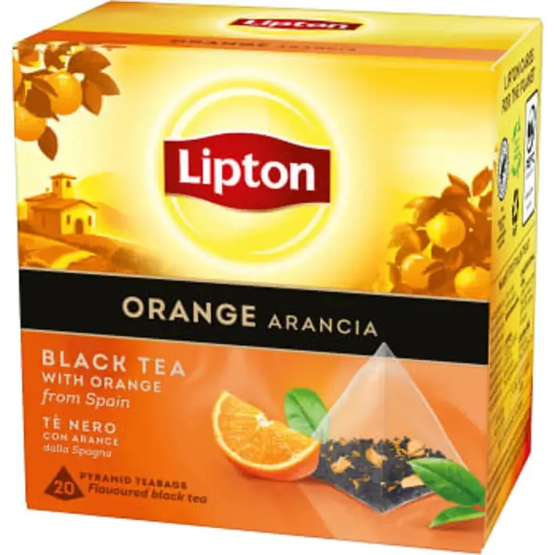 Lipton Te Svart Orange Pyramid - Orange Pyramid - 20p