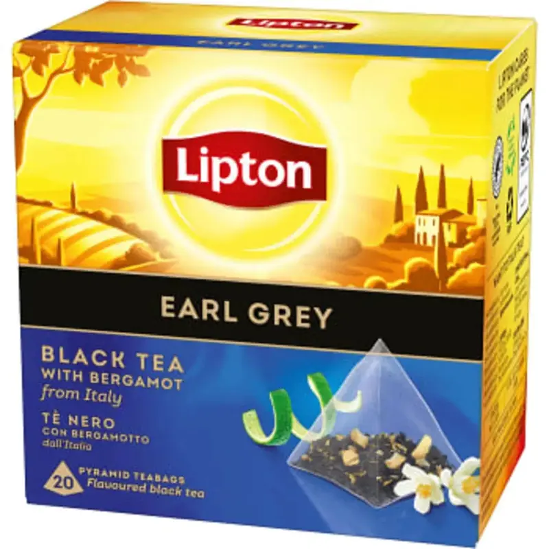 Lipton Te Svart RIch Earl Grey Pyramid - RIch Earl Gray Pyramid - 20p