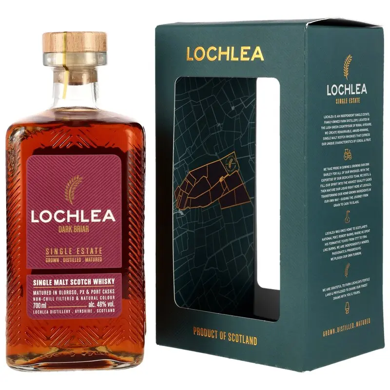 Lochlea Distillery Dark Briar - Oloroso, PX Sherry & Port Casks