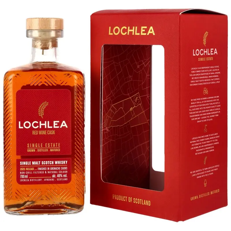 Lochlea Distillery Red Wine Cask - 2025 Release - Grenache Casks Finish