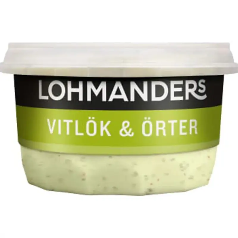 Lohmanders Sås Vitlök & Örter - Sauce Garlic & Herbs - 230 ml