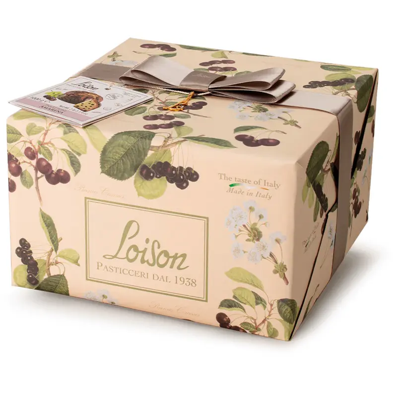 LOISON Panettone Amarena mit kandierten Schwarzkirschen, Mananara-Vanille - 1kg