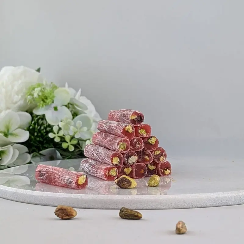 Lokum mit Granatapfel und Pistazien 350g