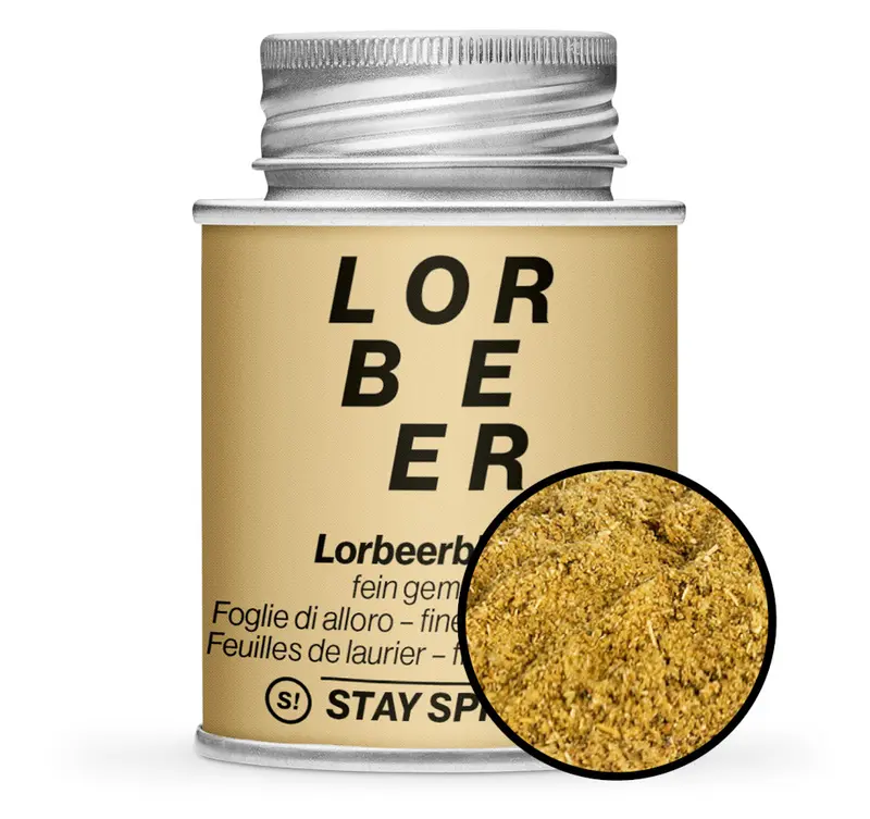 Lorbeerblätter fein-gemahlen