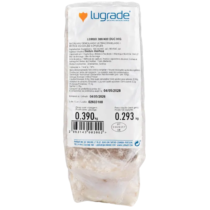 Lugrade Kabeljau Rückenfilet / Cod Loin Fillet – 1 kg