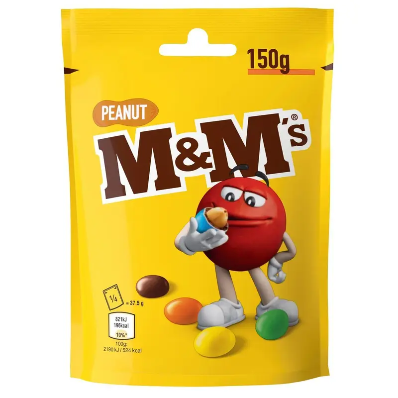 M&M's Chokladkonfektyr Peanut - Peanut Milk Chocolate Candies - 150g