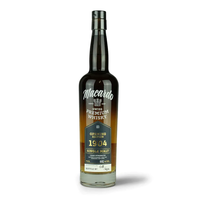Macardo Whisky Limited Opening Edition 1904 Cask Strength Single Malt 70cl 53.7% Vol. (904 Flaschen)