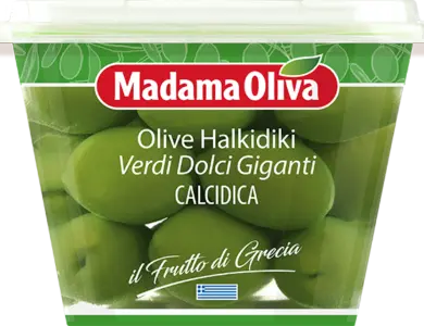 MADAMA OLIVA Grüne Riesenoliven aus Halkidiki Griechenland - 250g