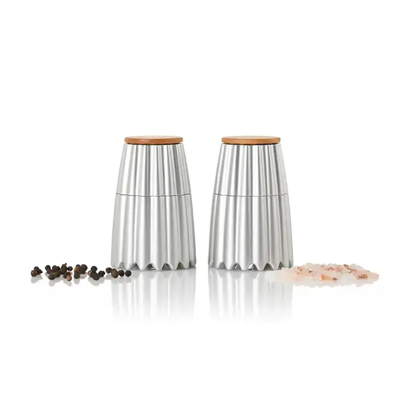 Magnetische Doppelmühle in Silber