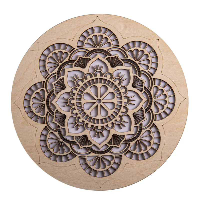 Mandala der Entspannung aus Holz | Ø 20cm