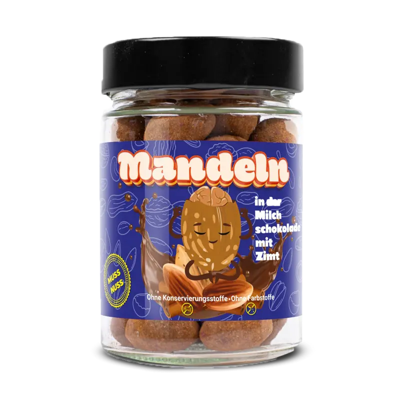 Mandeln in Vollmilch-Schokolade, 200g