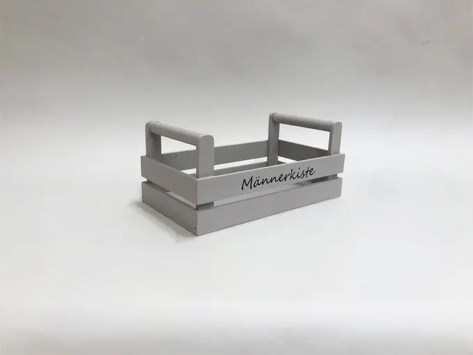 Männerkiste Holz weiss