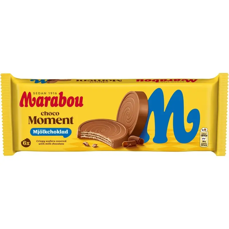 Marabou Choco moment - Choco Moment Milk Chocolate Wafers - 180g