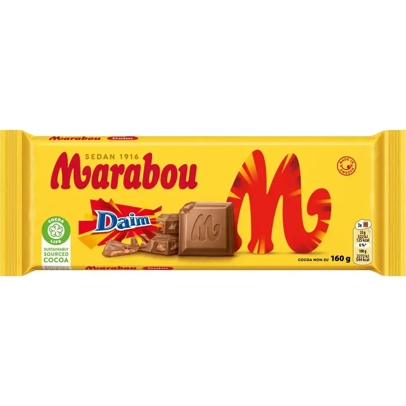 Marabou Chokladkaka Daim - Chocolate bar 160 g