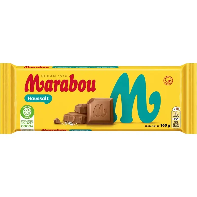 Marabou Chokladkaka Havssalt - Chocolate bar 160 g
