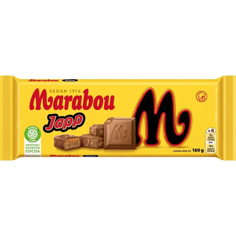 Marabou Chokladkaka Japp - Chocolate cake Japp - 160 g