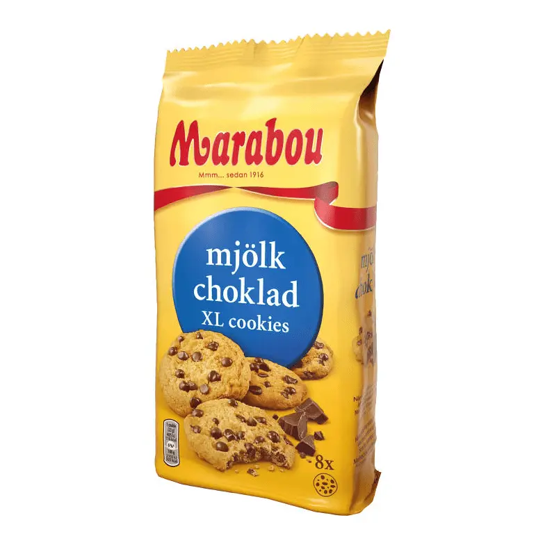 Marabou Mjölkchoklad XL Cookies - Milk-chocolate XL Cookies 184g