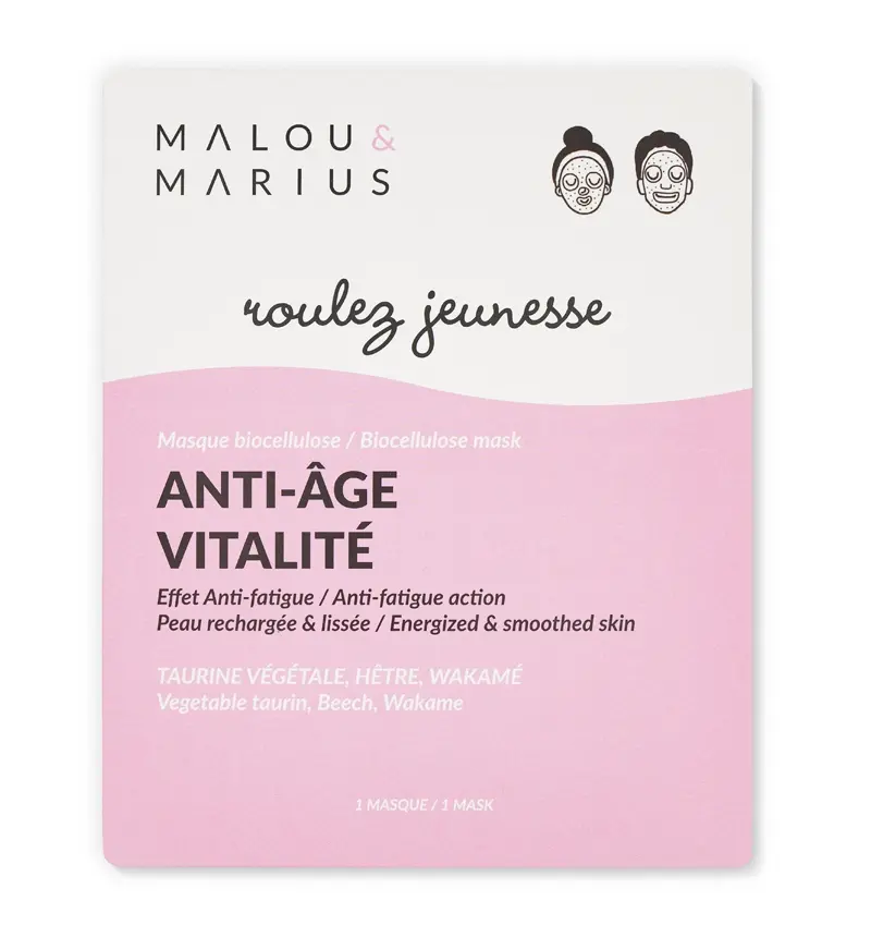 Masque BIO cellulose anti-âge et vitalité