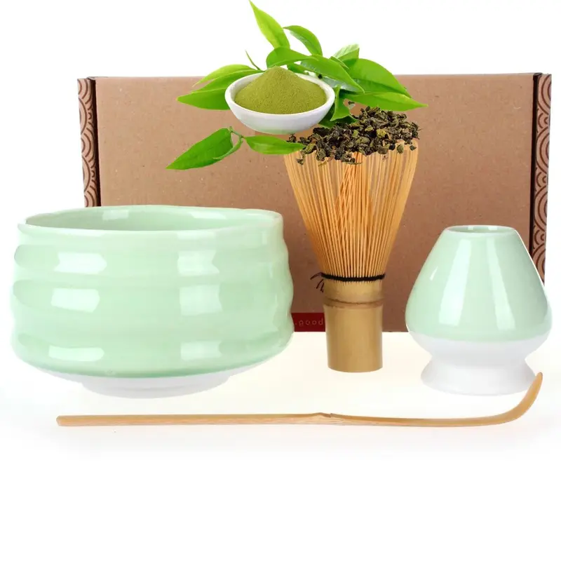 Matcha Grün Tee Set Chairo inkl. Matcha Besen Geschenk