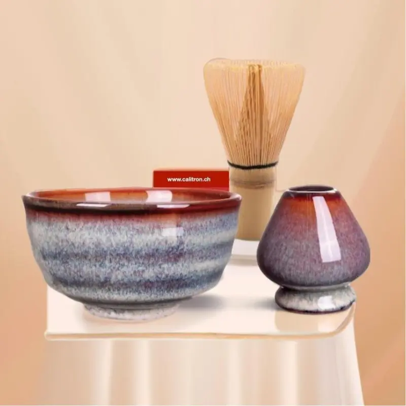 Matcha Grün Tee Set Nezumi iro inkl. Matcha Besen