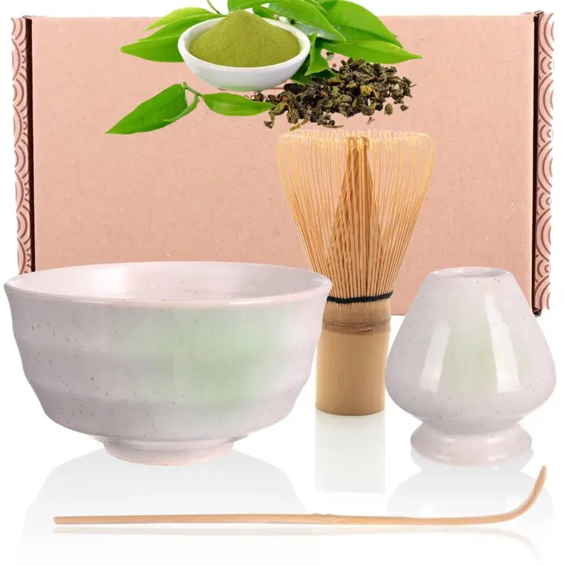 Matcha Grün Tee Set Tamago inkl. Matcha Besen Geschenk Idee