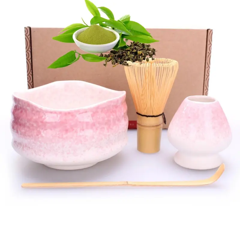 Matcha  Tee Set - Momoiro inkl.Besen Geschenkidee