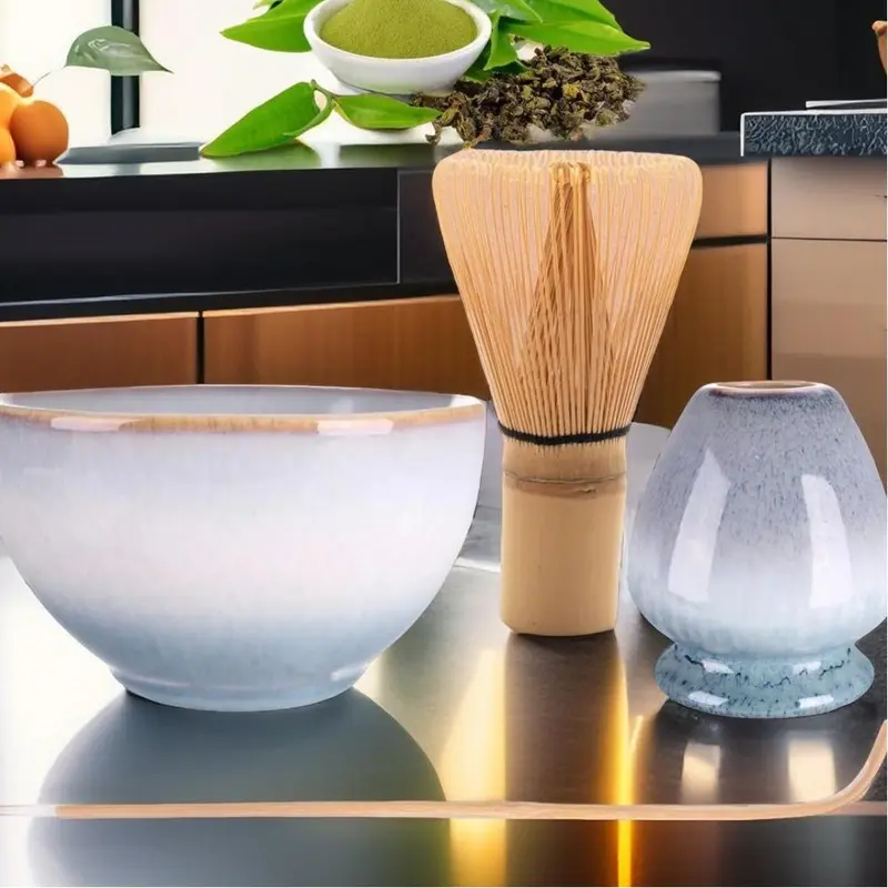 Matcha Tee Set -Paapuru inkl.Besen Geschenkidee