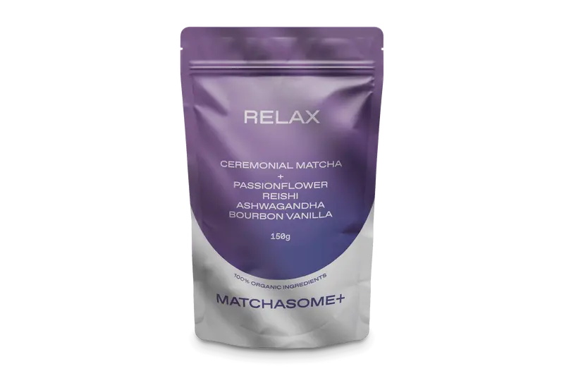 Matchasome+ RELAX, Bio, 150g – Matcha Superfood mit Reishi & Ashwagandha
