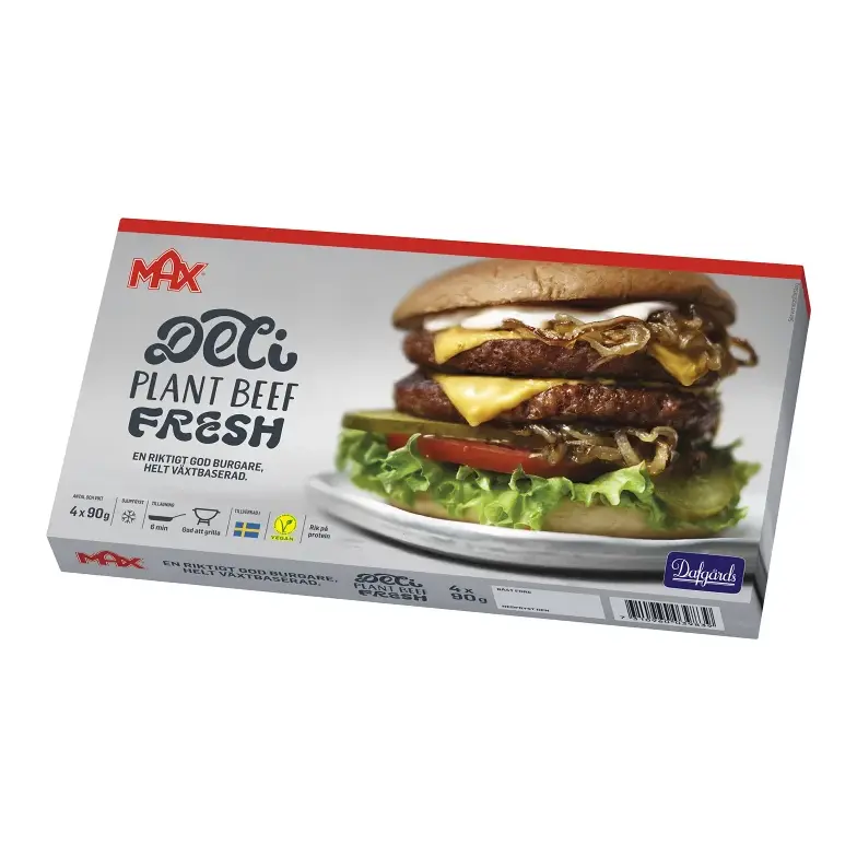 MAX plant beef burger - Vegetarian burgers 4x90g