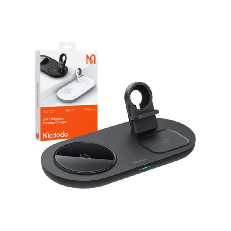 Mcdodo 3 in 1 Wireless Ladegerät 15W - Schwarz