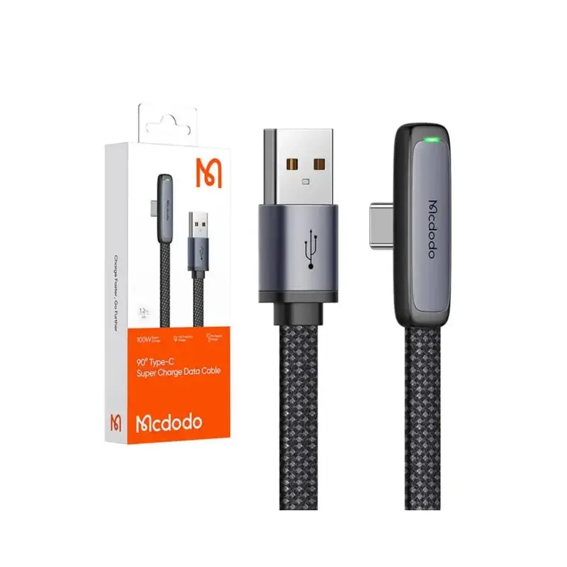 Mcdodo USB-zu-USB-C-Kabel 6A 90 Grad 1,2 m