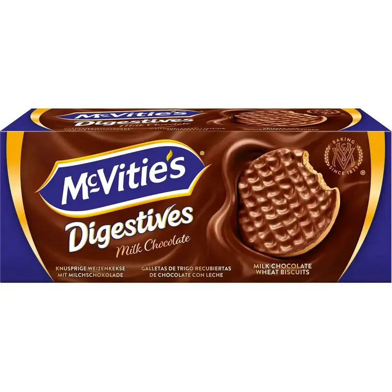 McVities Digestive med ljus choklad - Digestive with dark chocolate - 300g