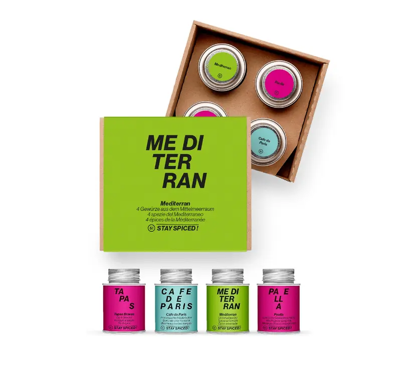 MEDITERRAN | Gewürze Set | 4er Geschenkbox