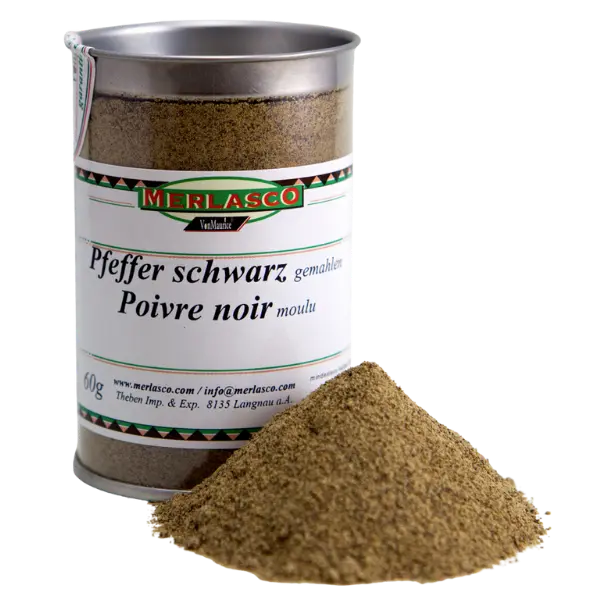 Merlasco Ground Black Pepper – 60 g